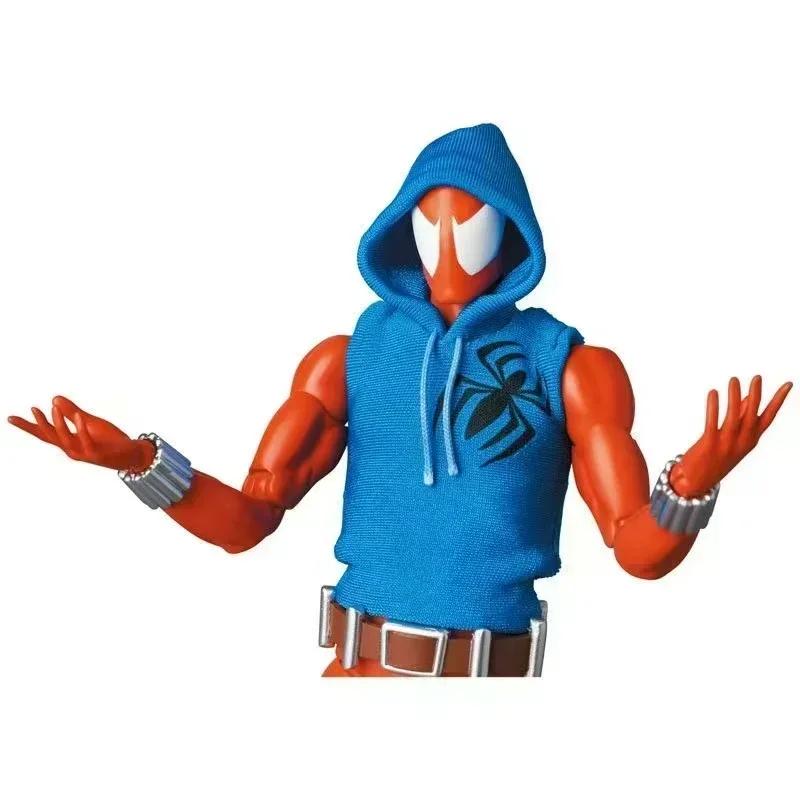 Прибытие Ct Toys Алый Паук Бен Рейли Mafex Comic Ko Фигурка Действия Эксклюзивный Человек-Паук Аниме Коллекция Подарок 186 Подвижная Сочлененная Масштаб