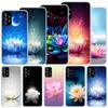 Мягкий чехол Lotus Blue White Flowers для Samsung Galaxy A51 A71 A50 A70 A21S, чехол для телефона A30 A20E A10 A31 A41 A6 A7 A8 A9 Shell Co