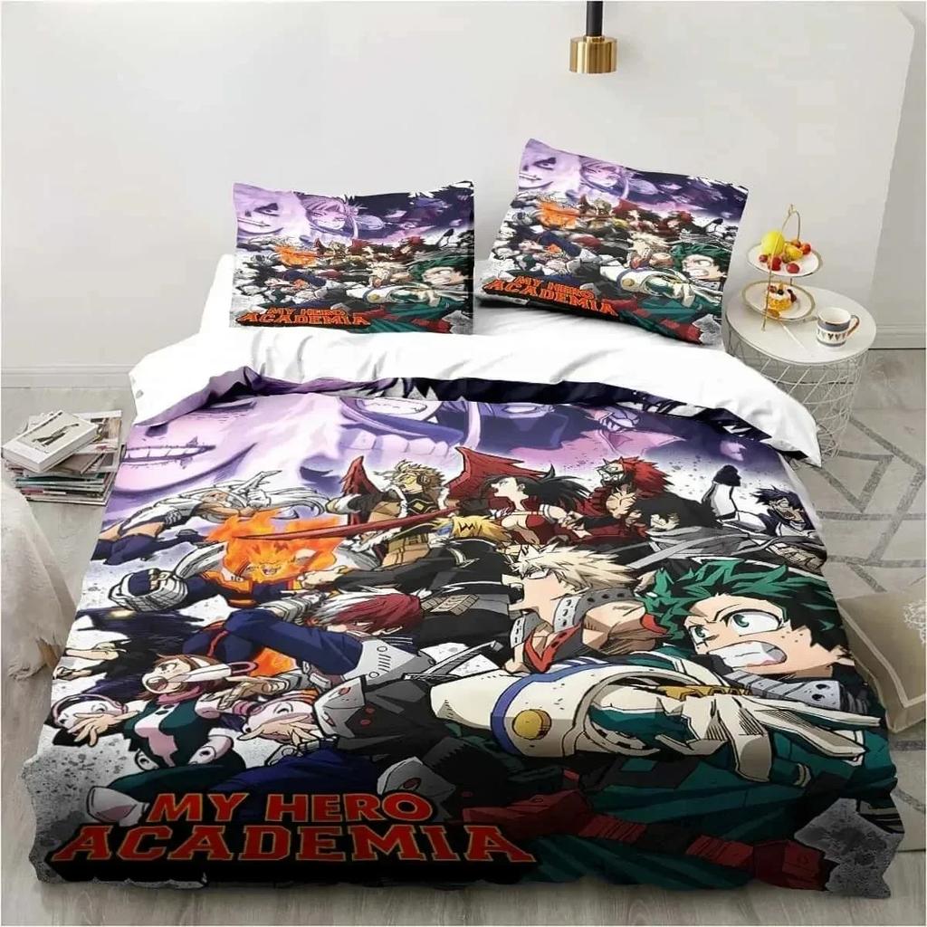 3D Print Bedding Gift My Hero Academia Bedding Set Single Twin Full Queen King Size Bed Set Adult Kid Bedroom Home Textile