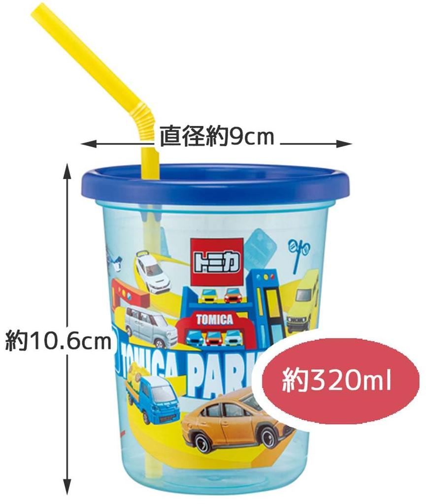 Skater Tumblers with Tomica Made in Straws, 320ml, 24, Japan, SIH3ST-A