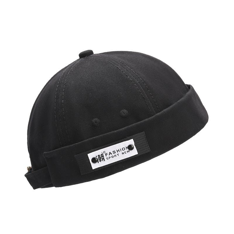 JYL TS DIY Корейская женская кепка без козырька Однотонная хлопковая шляпа с принтом из букв