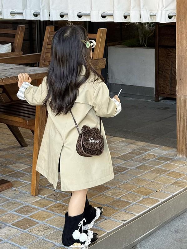 Leopard Print Cute Bow Princess Crossbody Bag for Girls - Mini Square Shoulder Bag Accessory