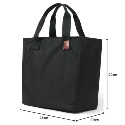 Сумка для ланча Lunchichi, Изолированная сумка для ланча, Эко-сумка, Мягкий холодильник, Вместимость 7 л (черный)