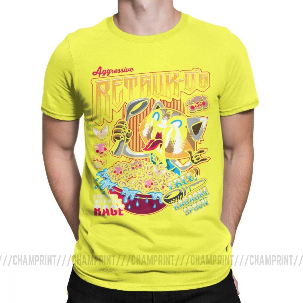 Death Metal Karaoke Kala Aggretsuko Aggressive Retsuko Men S T Shirts Casual Tees Short Sleeve T