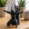 Plastic Ninja Warrior Pen Holder Stable Desktop Organizer Simulation Character Model  Gift Idea