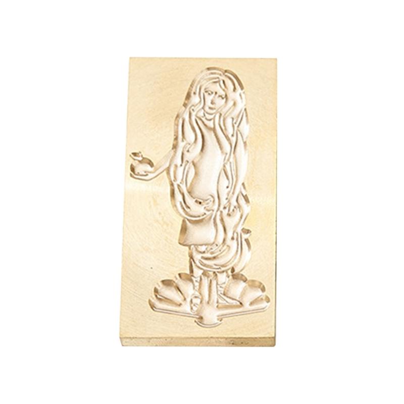 Fairy Pattern Wax Stamp Head, Waving Textured Wax Seal Stamp Head Replacement for Invitations Letter Envelope