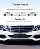 Декоративные серебристые полосы для Mercedes-Benz C-Class: Бампер C180, Дверь C200, C260 Серебристый, Стиль C300.