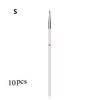 10PCS New Watercolor Art Tools Line Drawing Pen Nylon Fiber Hair Artist Paint Brush Point Tip