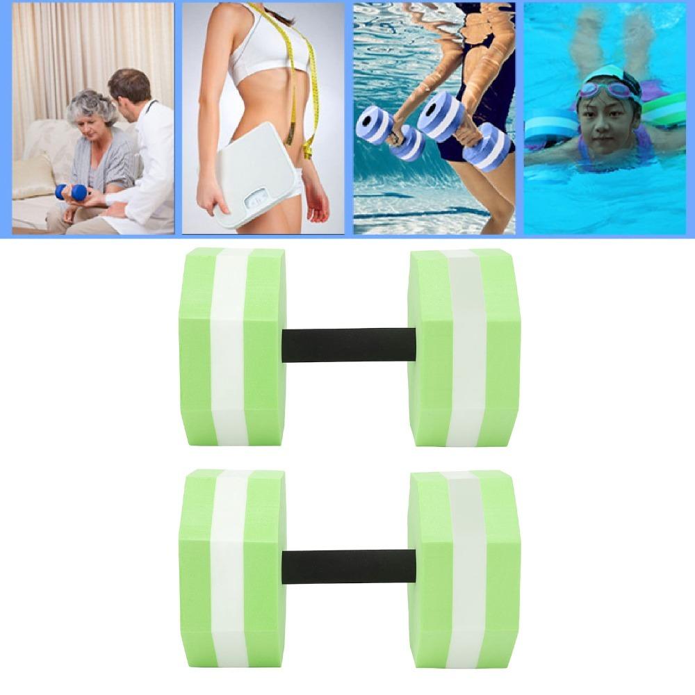 2PCS High Density EVA Foam Floating Water Dumbbells Indoor Swimming Pools Aerobic Fitness