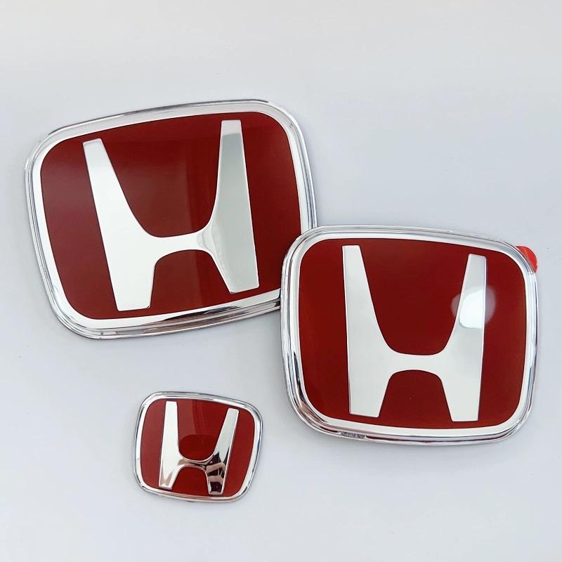 MPC4 Car Front Grille Badge Auto Steering Wheel Trunk Decorate Stickers For Honda FIT 2014-2018 Year Civic 8th 9th 9.5th 10th Generat