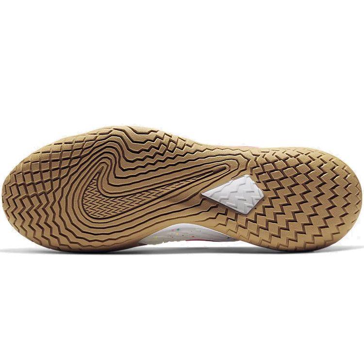 Nike Кроссовки Court Air Zoom Vapor Cage 4 Белые Сетчатые Унисекс Пшеничные Лазерно-Багровые CD0424-105