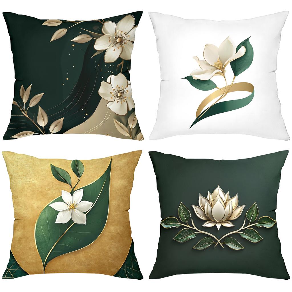 Floral Patterned Throw Pillows For Home Decor Polyester pillowcase, sofa decorative cushion cov Headboard Pillow