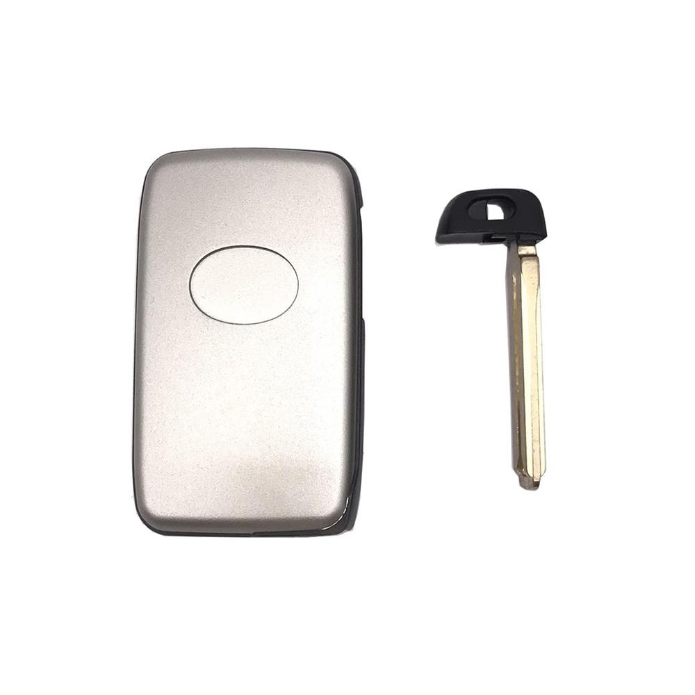 Умный корпус ключа зажигания 2 кнопки серебристый для Toyota RAV4 Highlander