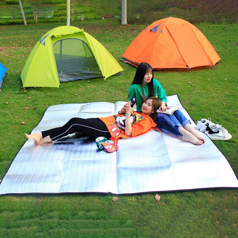 Camping Mat Tent Mattress Waterproof Aluminum Foil Foldable Eva Picnic Beach Pad