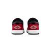 Jordan Air Jordan 1 Banned Cushioning, Wear Resistant Low top Vintage Basketball Shoes Unisex Black Red DC0774-101(Team766-)