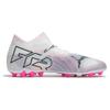 Puma Кроссовки Future Ultimate 7 MG Phenomenal Pack Unisex, белые, черные, ядовито-розовые 107703-01
