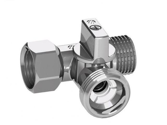 Zawór kulowy trójdrożny do pralki zmywarki 1/2''x3/4”x1/2” Arco 0233510