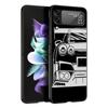Чехол для телефона Samsung Galaxy Z Flip 3 4 5 складной мобильный чехол жесткий ПК Fundas черный защитный чехол японский спортивный автомобиль JDM