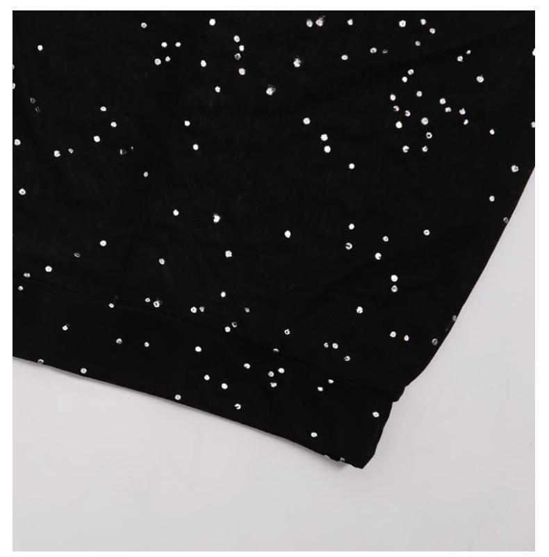 Сексуальные прозрачные сетчатые расклешенные летние брюки - Женский повседневный дизайн с горячим тиснением