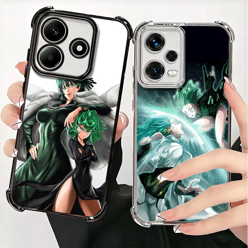 Мягкий чехол для телефона One P-Punch-Man Tatsumaki для Xiaomi Redmi Note 14 15 Pro Plus 13 12 11S 11T 5G 10 9S 9 Покрытие Защита от падения Funda