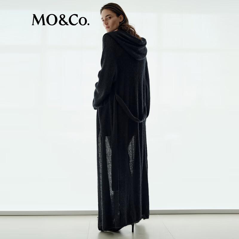 MO&Co. Women's Wool Blend Long Blazer