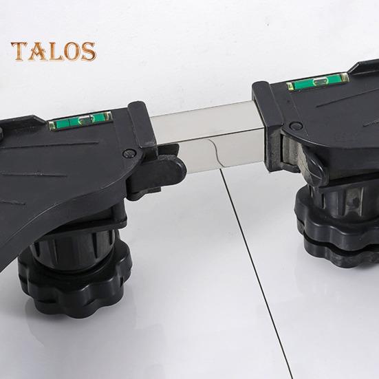 Adjustable Fridge Stand Stable Heightening Bracket Universal Washing Machine Dryer Stand Base with 360-Degree Rotating Wheels