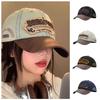 Denim American Retro Baseball Caps Cotton Peaked Cap Simple Tattered Jeans Sun Hat  Men