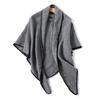Solid Color Imitation Cashmere Temperament Scarf Long Triangle Scarf Warm Scarf Women'S Thickened Shawl Versatile In Autumn And Winter