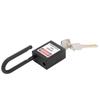 38 мм замок-блокиратор Tagout Lock нейлоновый коррозионно-стойкий изолированный безопасный навесной замок с ключом, черный