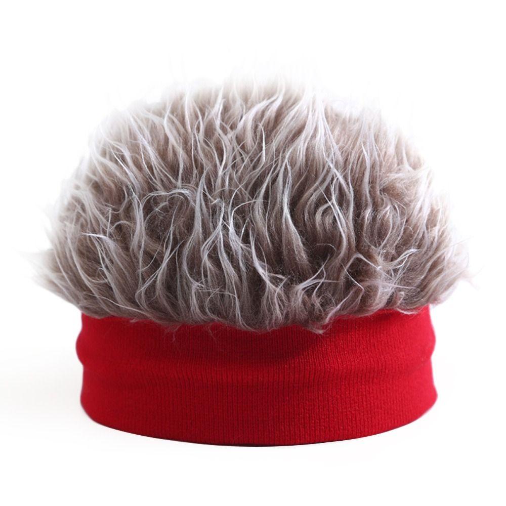 Эластичные шапки-бини, забавные волосы, интегрированный головной убор, портативный детский парик, шапка для мальчиков и девочек