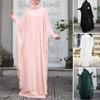 Women Abaya Eid Mubarek Muslim Dresses Robe Long Sleeve Hijab Vestidos Fashion Abayas for Women Isamic Clothing