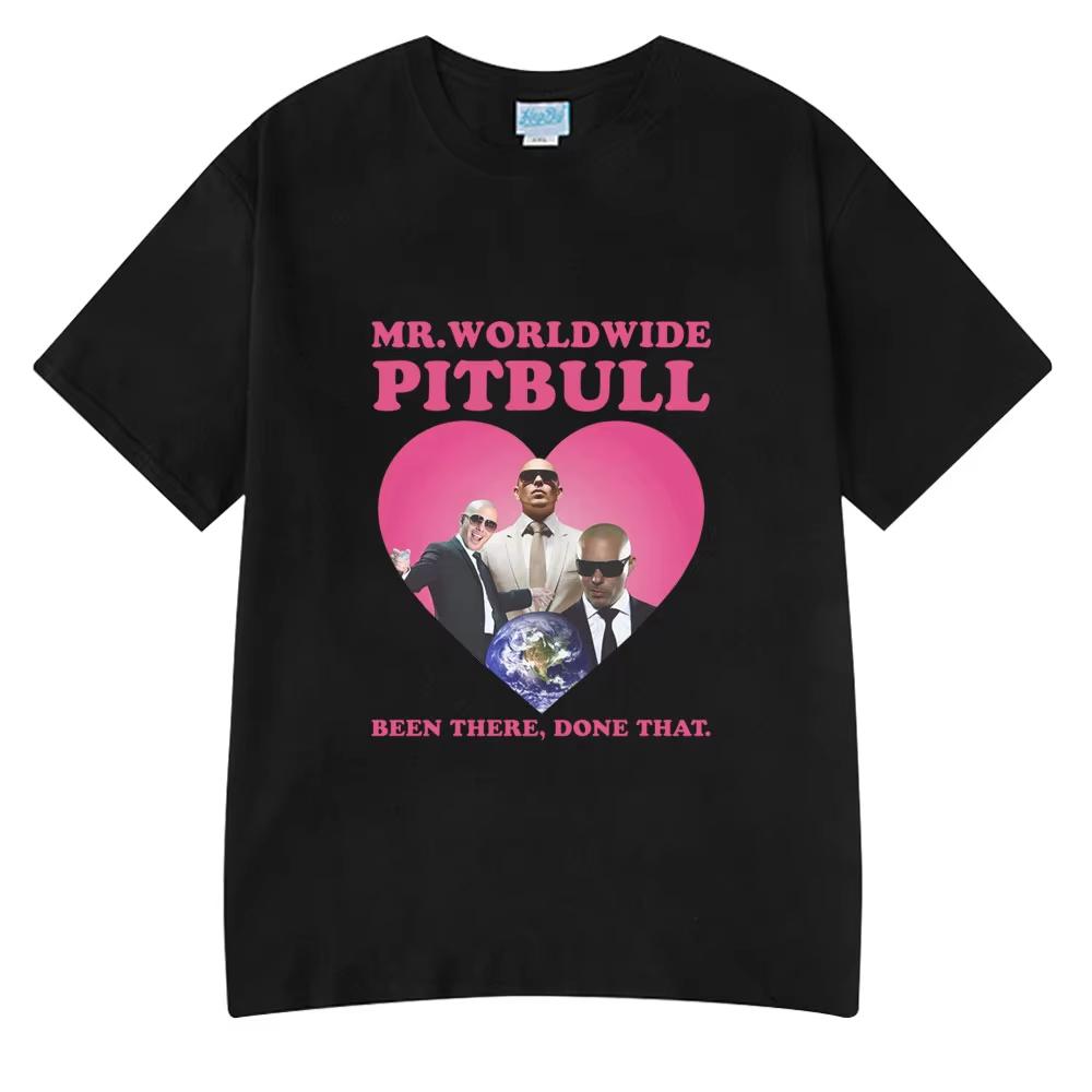 Рэпер Питбуль Mr Worldwide Графическая Винтажная Стиранная Футболка Унисекс Женская Одежда Мода Хип-Хоп Футболки Летний Хлопок Уличная Одежда