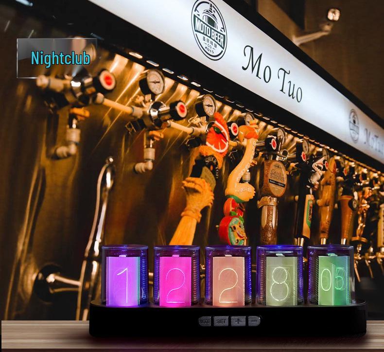 Часы с RGB-индикаторами Nixie: Креативное цифровое настольное украшение и Хит продаж