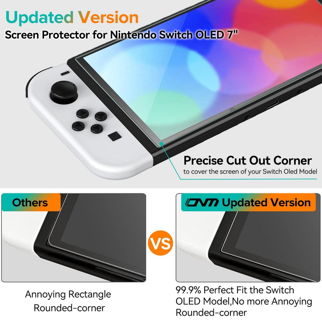 Закаленное стекло 9H для Nintendo Switch OLED Switch2 2 Защитная пленка для экрана, HD Clear, устойчивая к царапинам, Аксессуары