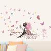 The New Butterfly Beautiful Faery Bedroom Waterproof Sitting Room Background Wall Stickers