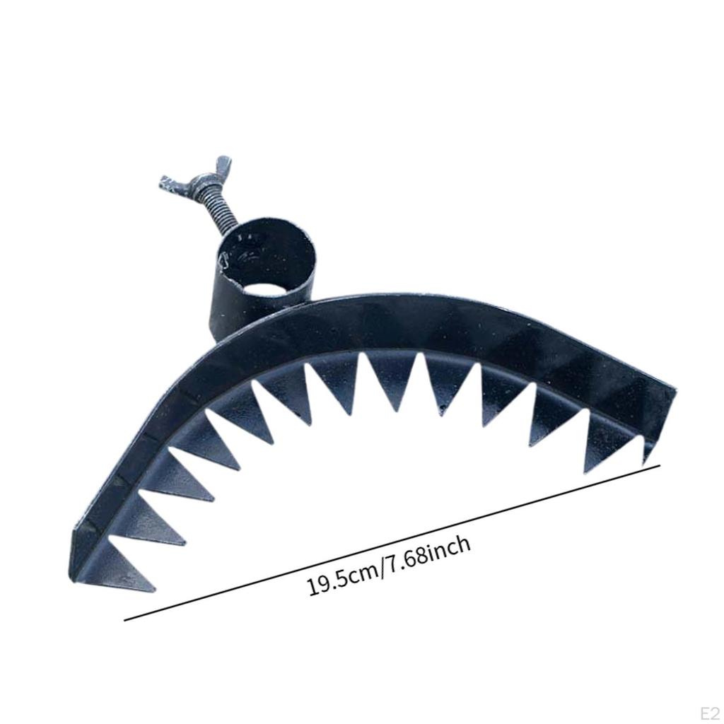 Садовые грабли, инструмент для удаления сорняков, изготовленный из марганцевой стали, с несколькими зубьями для вспашки газона и