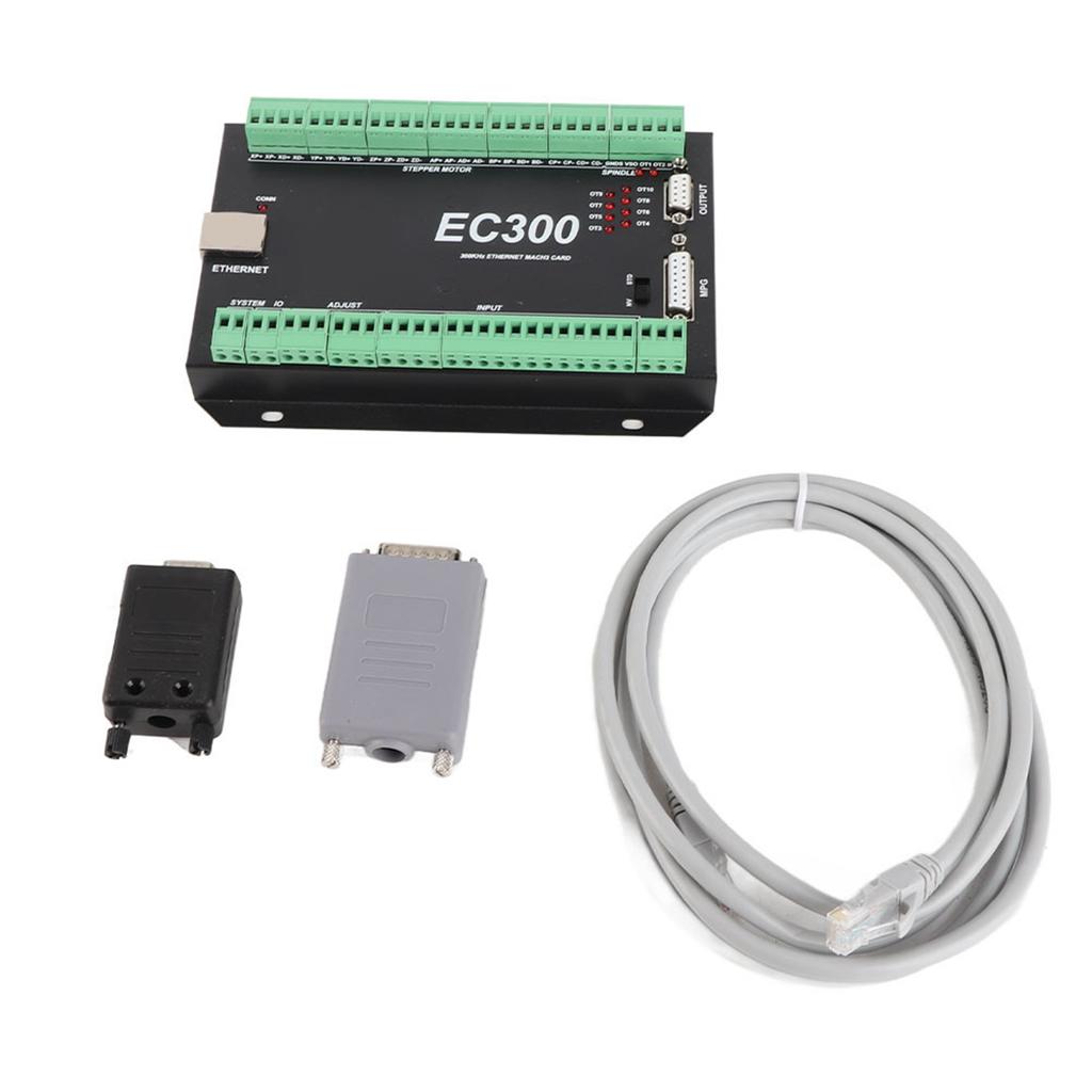 3 6 Axis 300kHz Ethernet CNC Mach3 Motion Controller Control Card Board 24VDC EC300 (3 Axis)
