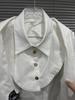 Женская стильная повседневная рубашка корейского кроя slim fit с круглым вырезом, Осень/Зима 2025