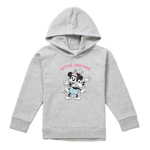 Disney Childrens/Kids Better Together Mickey & Minnie Mouse Heather Pullover Hoodie