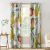 Grapefruit Lemon Watercolor Painting Window Curtains Home Decor Living Room Curtains Kitchen Drapes Panel Curtains for Bedroom