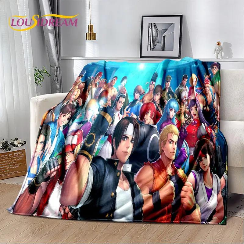 Мягкое плюшевое одеяло King of Fighters Retro Gamer, фланелевое одеяло, покрывало для гостиной, спальни, кровати, дивана, чехла для пикника