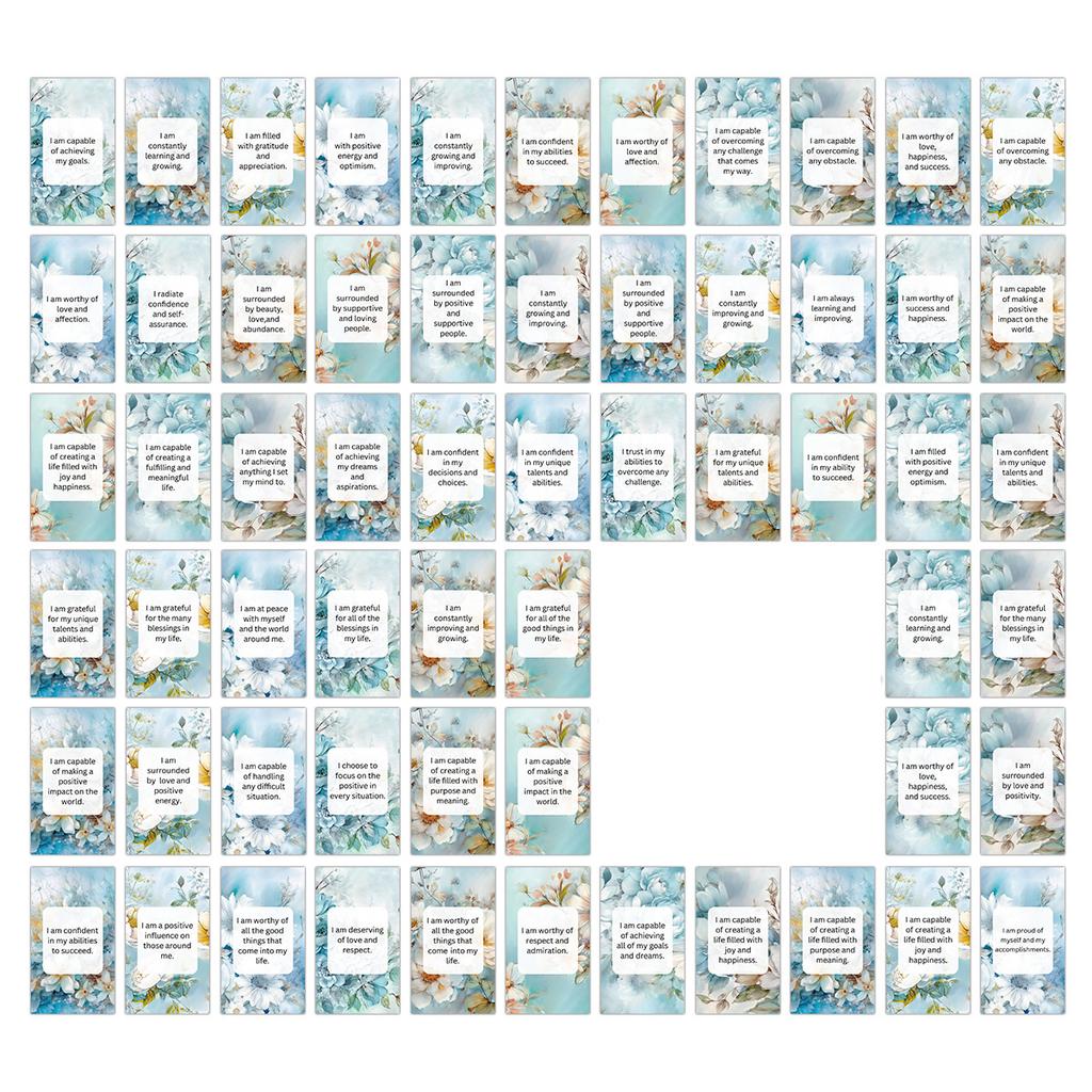 60 шт. Карточки с аффирмациями для женщин, Ежедневные позитивные цитаты, Мотивационные карточки для самоподдержки для ментального благополучия, Идея для подарка