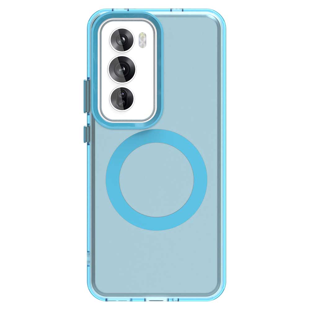 Матовый чехол Magsafe для телефона Oppo Reno12 Reno12 Pro 5G Защитный чехол Магнитная беспроводная зарядка Ударопрочная задняя крышка