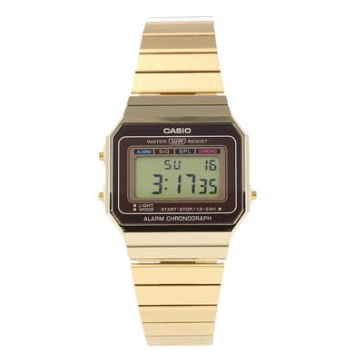 CASIO QUARTZ CASIOQUARTZ A700WG-9A Цифровые золотые наручные часы для мужчин