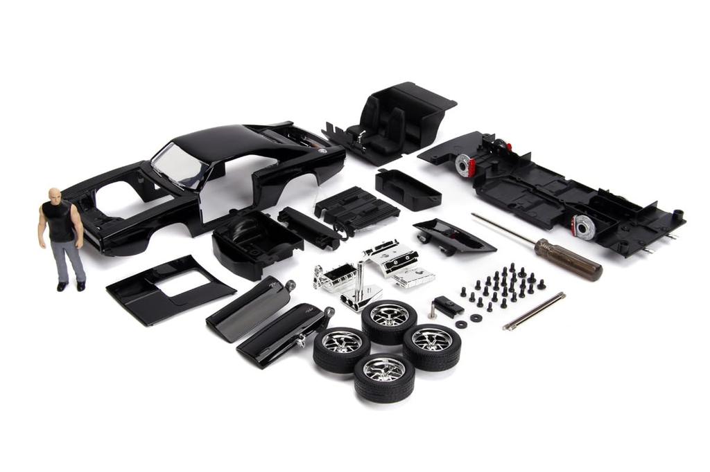 Jada Toys Fast Furious Series Dodge Charger Black Dominic комплект для сборки фигурки JADA35905 и 1/24 F&F R/T