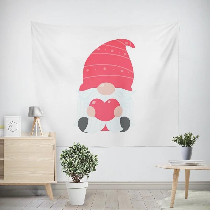 Рождество Новый год Санта-Клаус Картина Олень Узор Гобелен Гостиная Диван Автомобиль Интерьер Украшения Гобелен