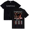 EVANESCENCE Тур 2026 Футболка Тяжелая Металлическая Мода Унисекс Уличная Одежда Мужская Женская Одежда Хип-Хоп Хлопок Мужские Футболки Футболки с Принтом