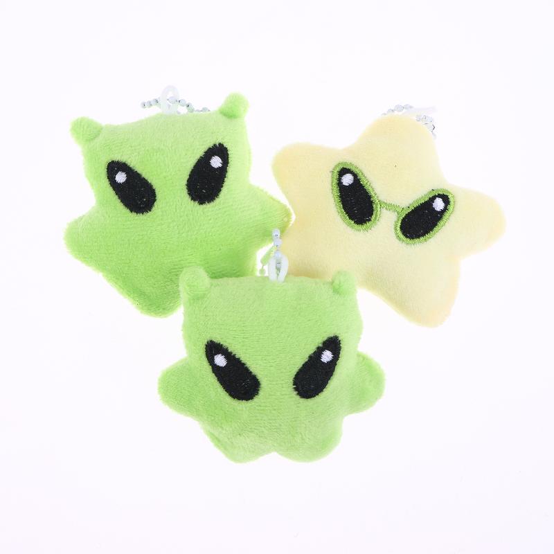 5 шт. Мультяшный плюшевый брелок в виде инопланетянина, милый креативный брелок с мягкой игрушкой, подвеска для сумки, украшение для рюкзака, держатель для ключей для пары