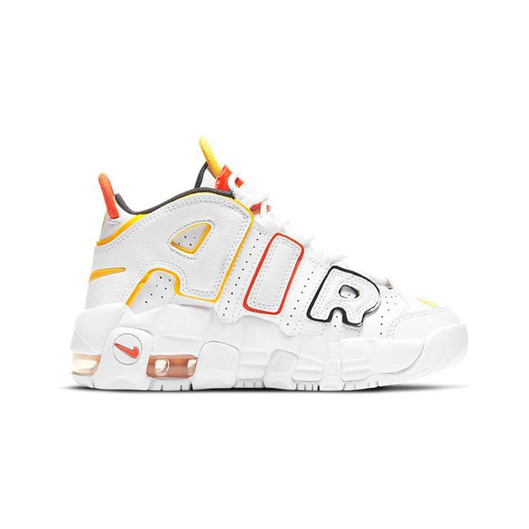 Nike Детские кроссовки Air More Uptempo PS Roswell Raygun White University-Gold Team-Orange DD9286-100