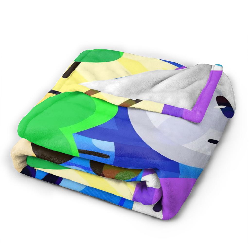 Cartoon BFDI Animated Blanket Flannel Awesome Breathable Throw Blanket for Chair Covering Sofa Spring Autumn
